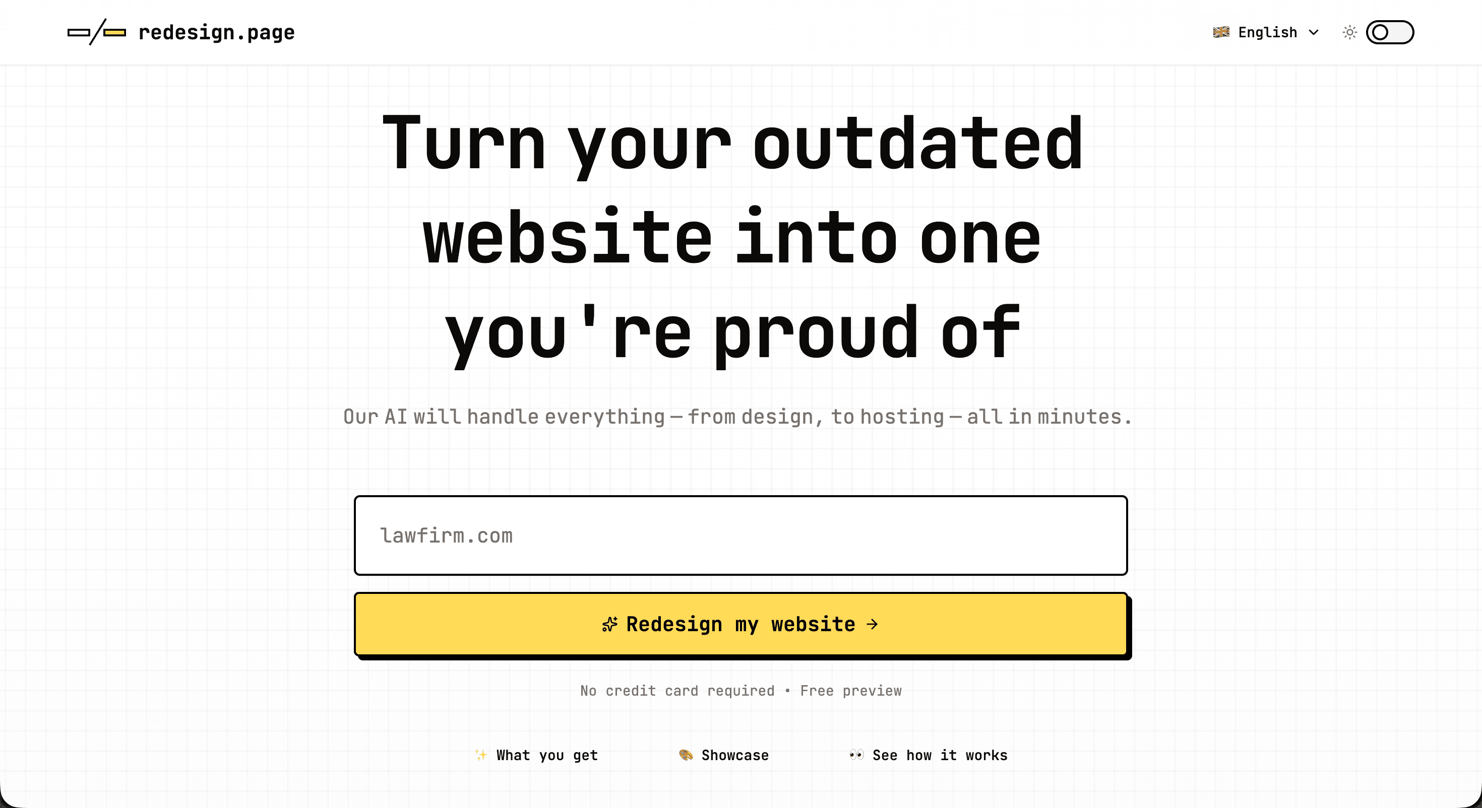 redesign.page hero preview