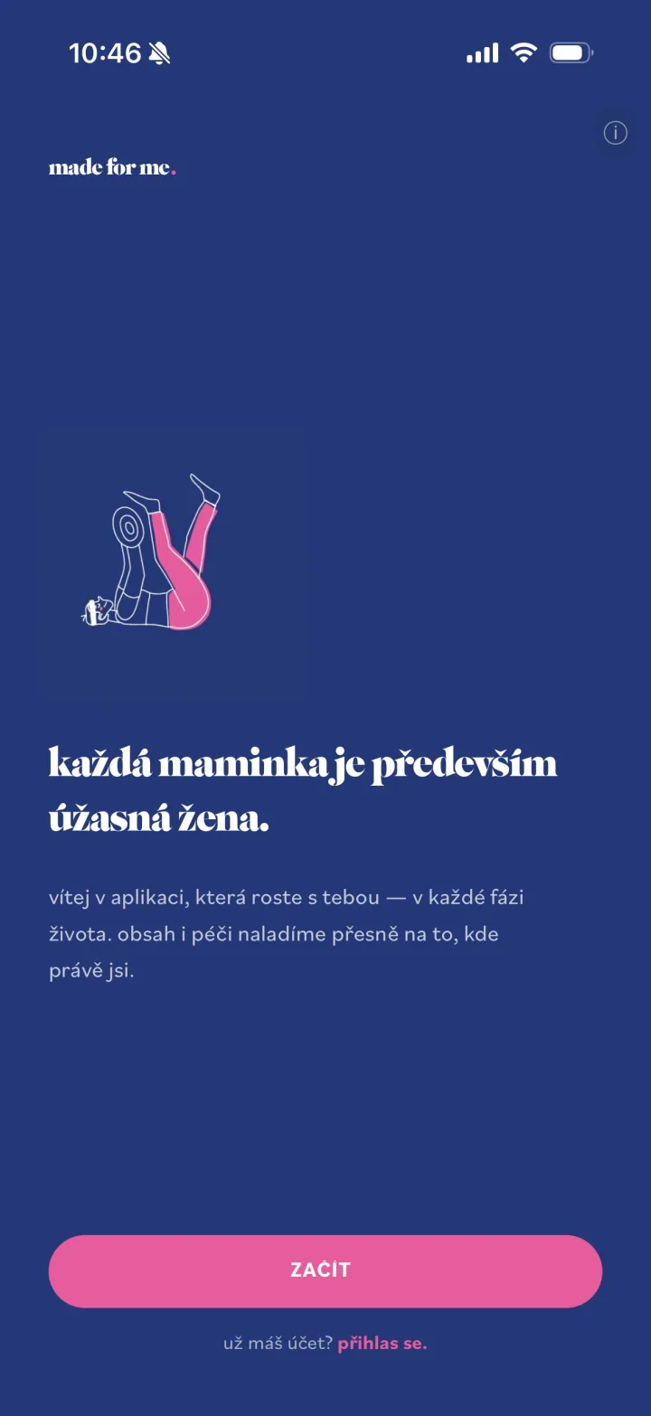 Editorial onboarding with a bespoke serif wordmark and hand-drawn art — the app reads as a brand, not a template.